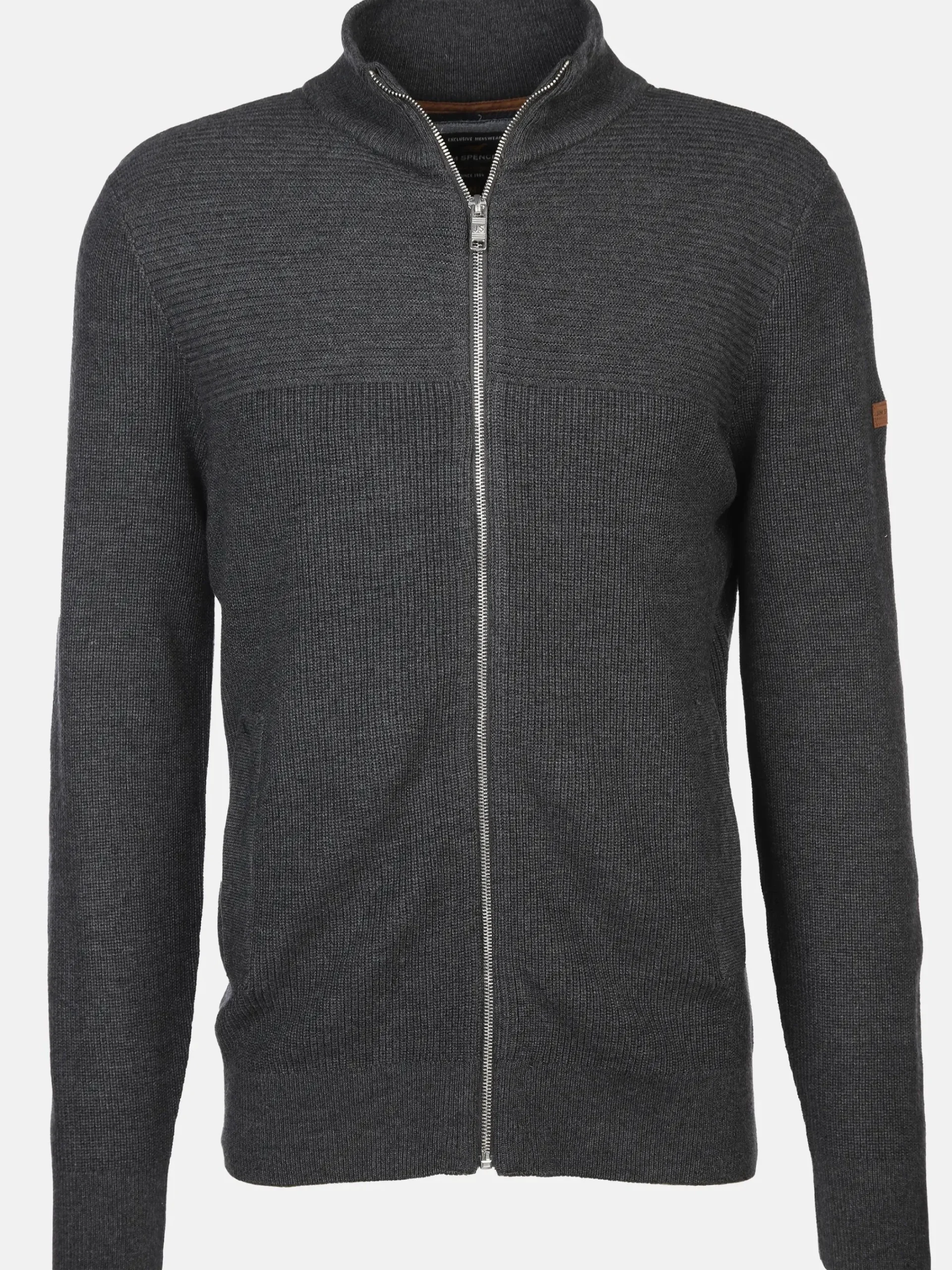 Herren Jim Spencer Herren Strickcardigan mit Reißverschluss