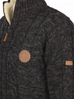 Herren Jim Spencer Herren Strickjacke wattiert im Norwegermuster