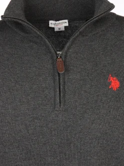 Herren U.S. Polo Assn. Herren Stricktroyer mit Stickerei