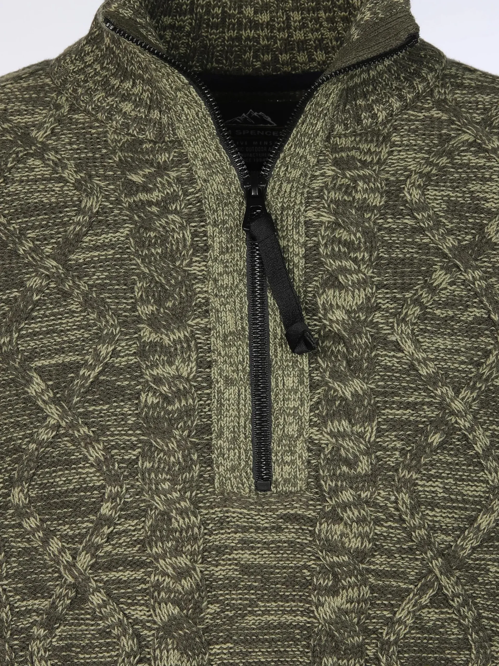 Herren Jim Spencer Herren Stricktroyer mit Zopfmuster