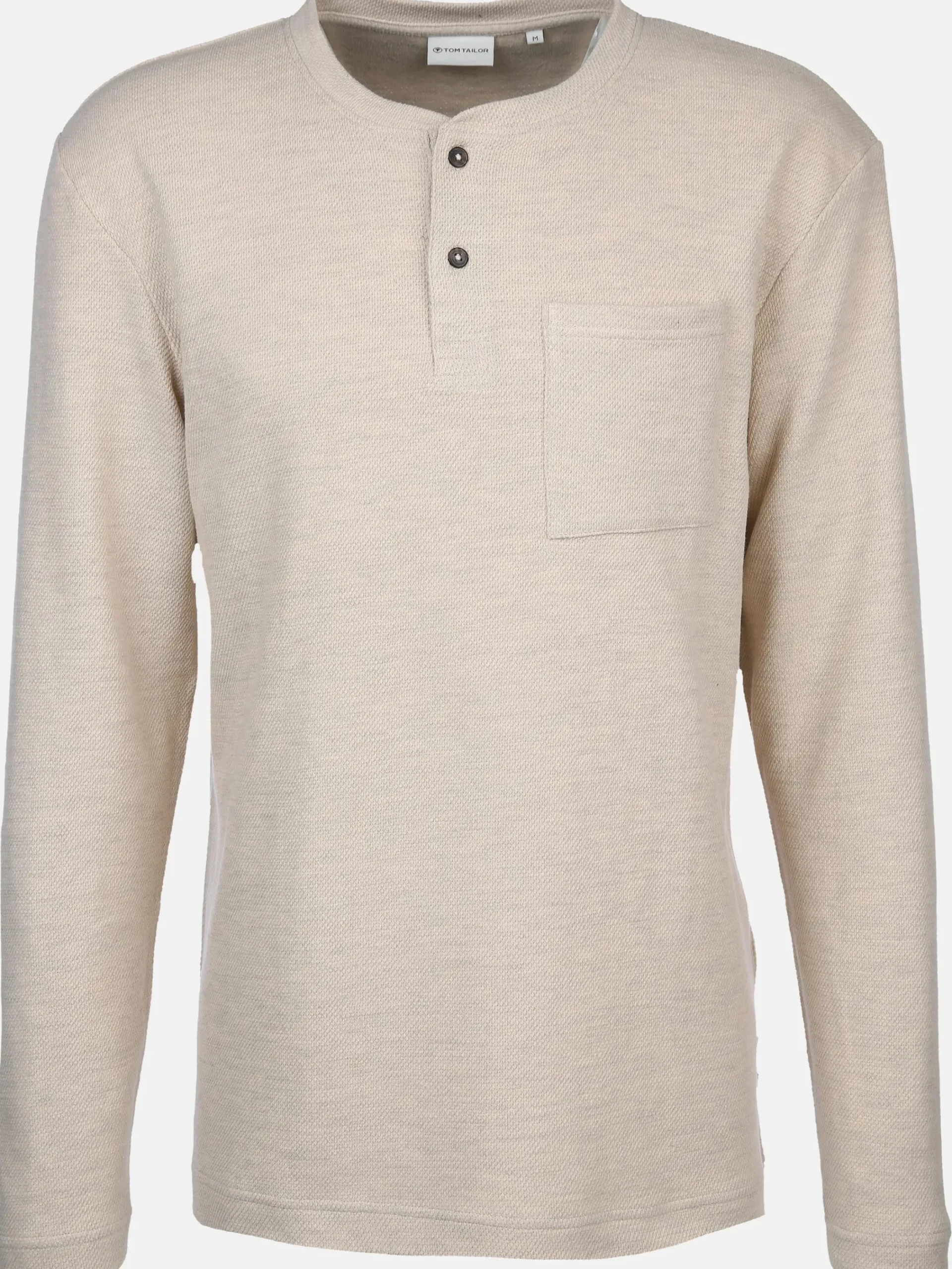 Herren Tom Tailor Herren Struktur Henleyshirt