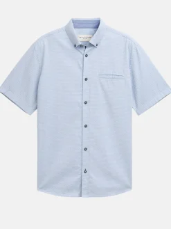 Herren Tom Tailor Herren Strukturhemd mit kurzem Arm