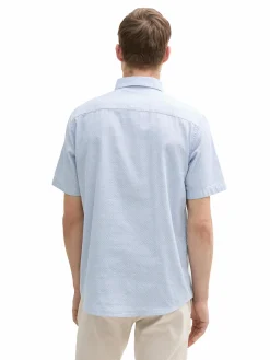 Herren Tom Tailor Herren Strukturhemd mit kurzem Arm