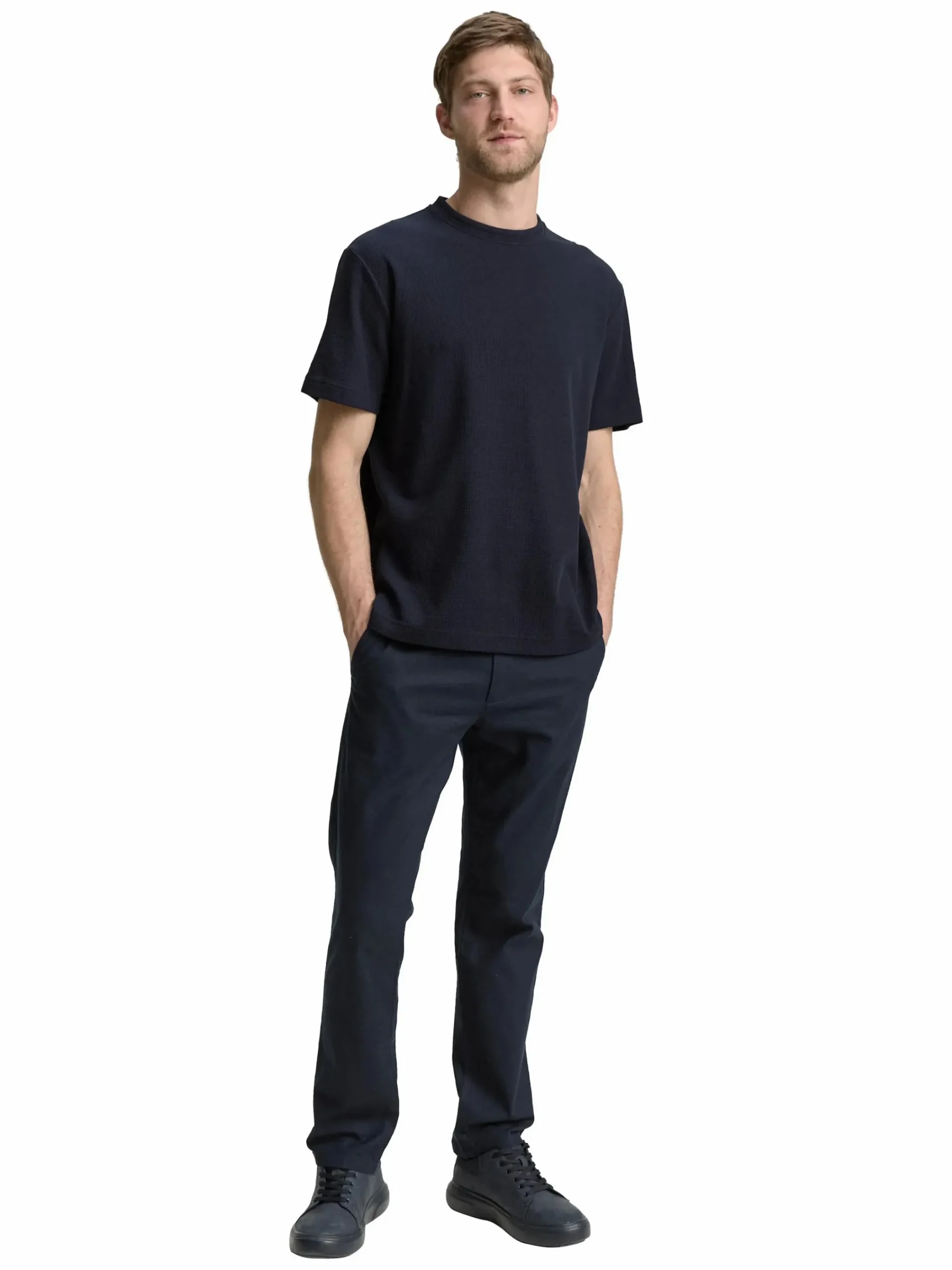 Herren Tom Tailor Herren Strukturshirt unifarben