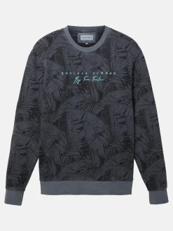 Herren Tom Tailor Herren Sweatshirt mit Jungle Print