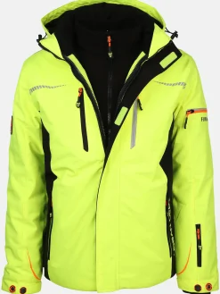 Herren Worker Herren Thermo Arbeitsjacke mit Neondetails