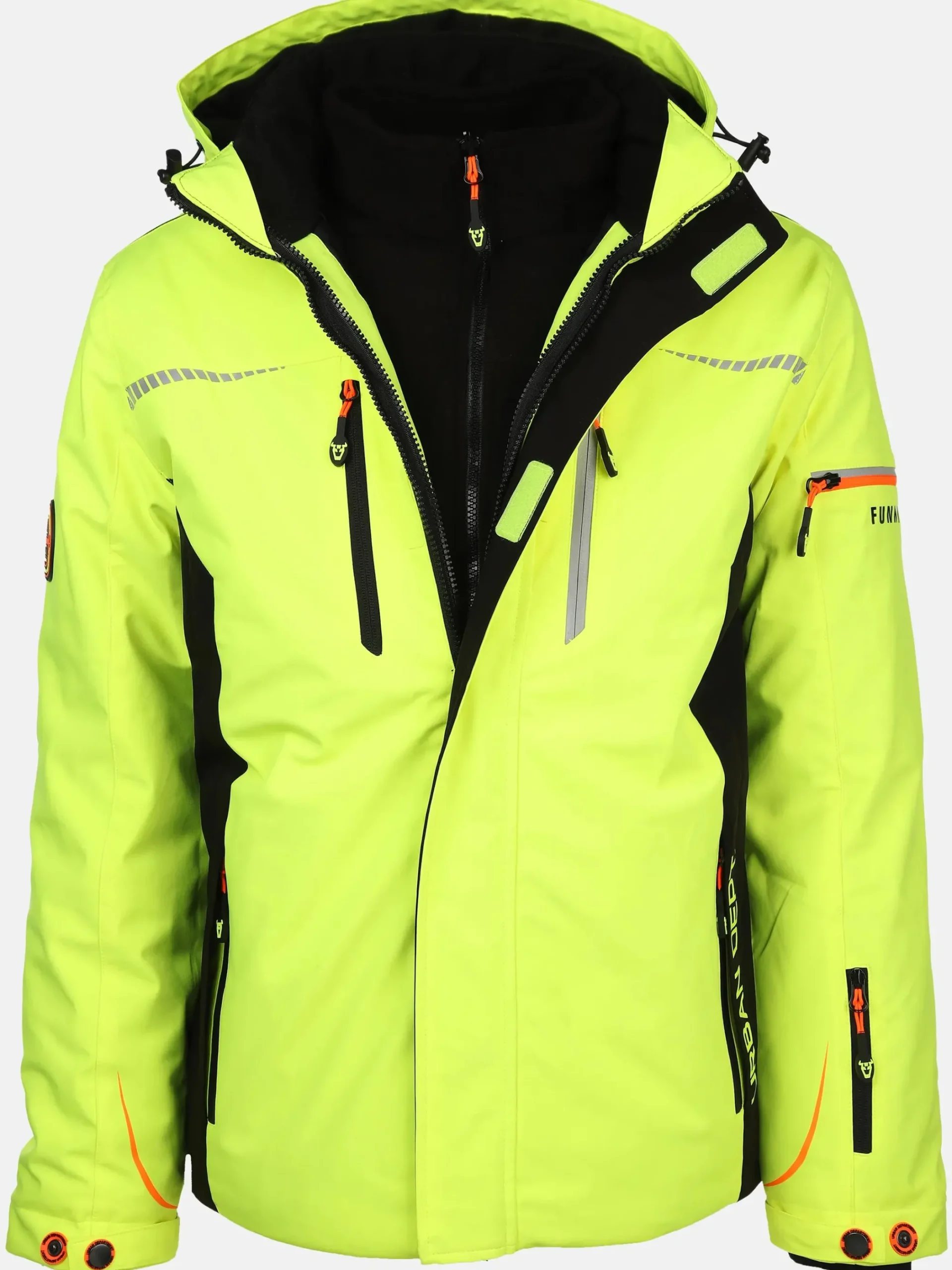 Herren Worker Herren Thermo Arbeitsjacke mit Neondetails