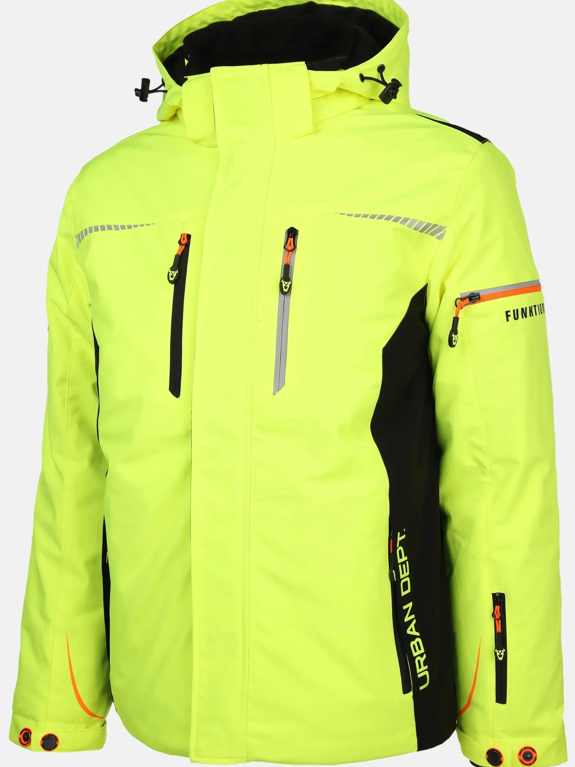 Herren Worker Herren Thermo Arbeitsjacke mit Neondetails