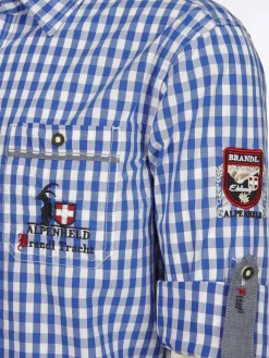 Herren Brandl Tracht Herren Trachtenhemd im Karo-Look