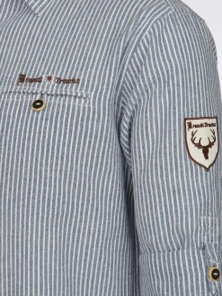 Herren Brandl Tracht Herren Trachtenhemd mit Stickerei