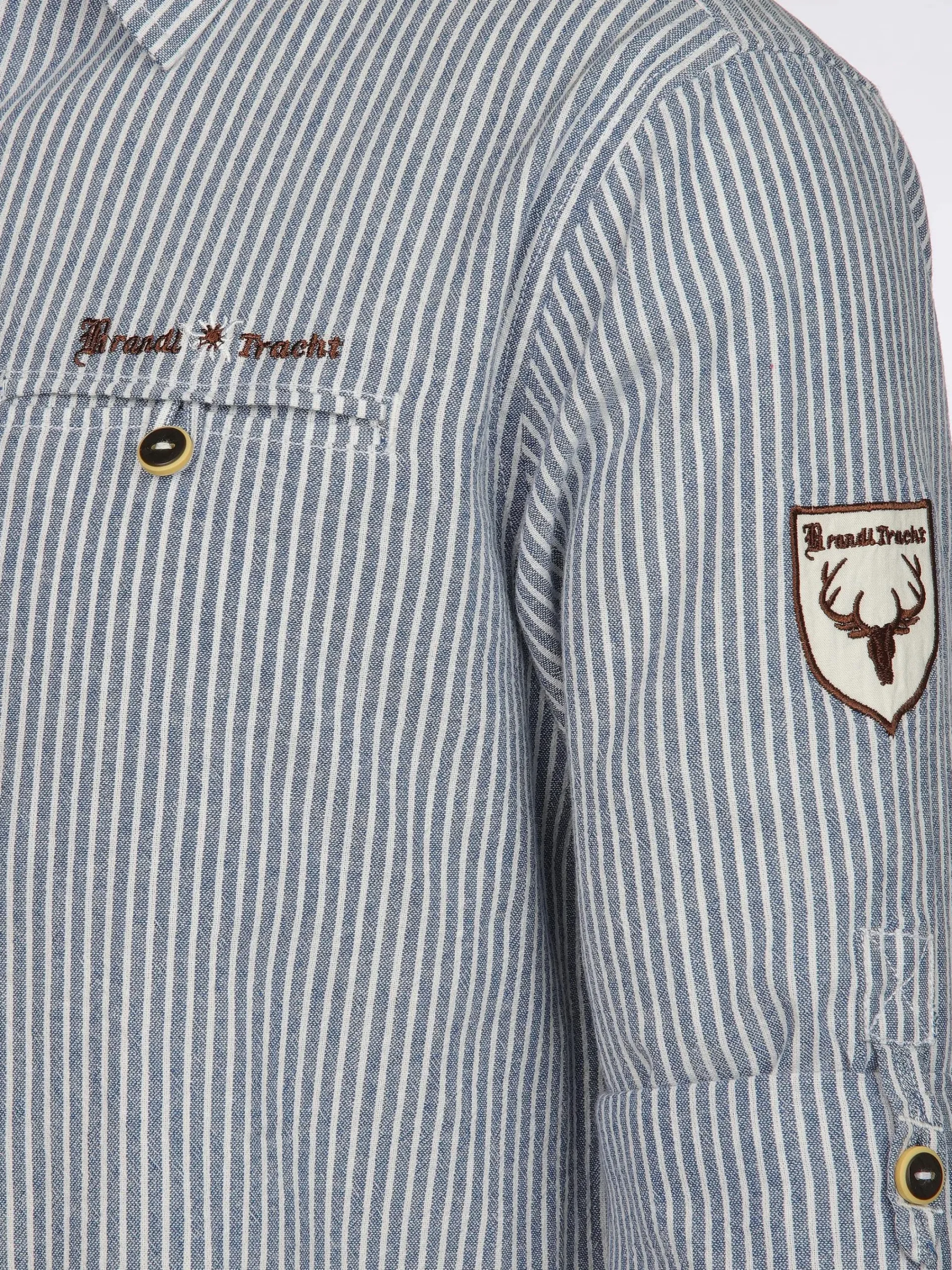 Herren Brandl Tracht Herren Trachtenhemd mit Stickerei
