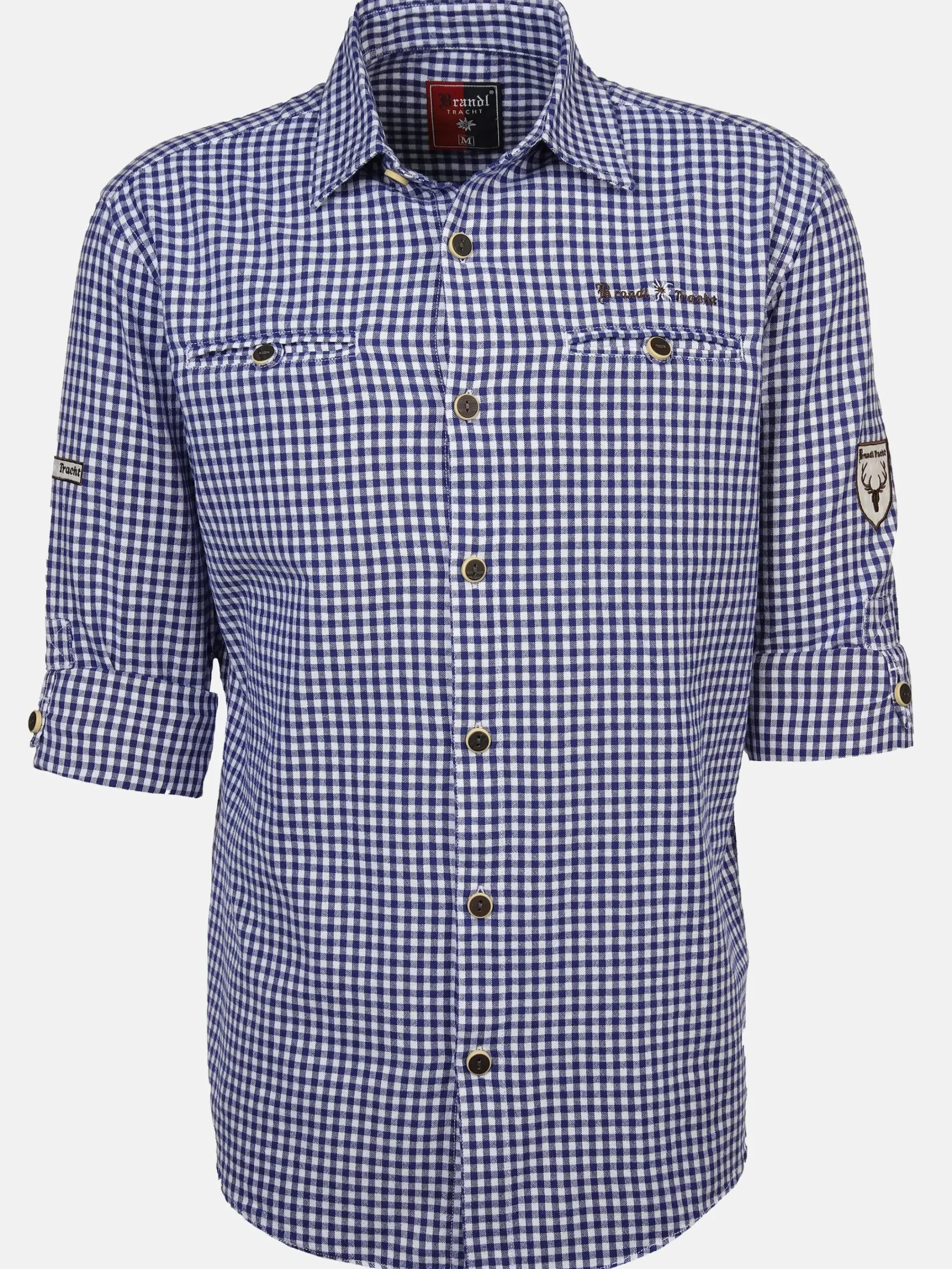 Herren Brandl Tracht Herren Trachtenhemd mit Stickerei