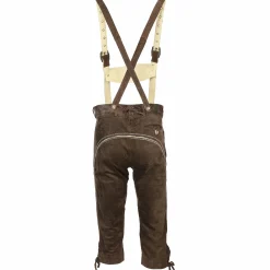 Herren Brandl Tracht Herren Trachtenhose 3/4 lang in Echtleder