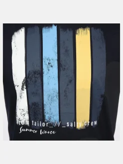 Herren Tom Tailor Herren T-Shirt mit abstraktem Print