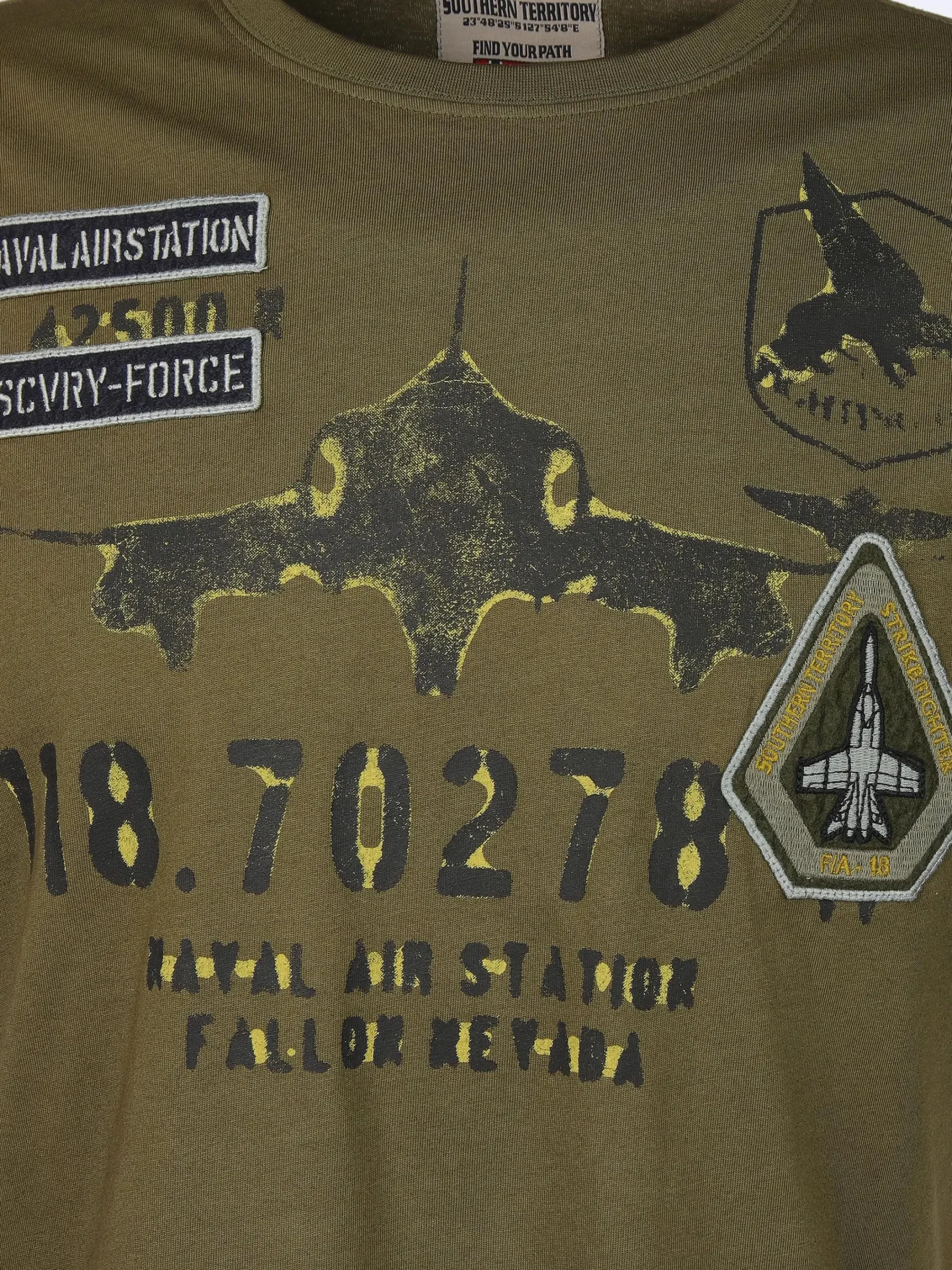 Herren Southern Territory Herren T-Shirt mit auffälligem Print