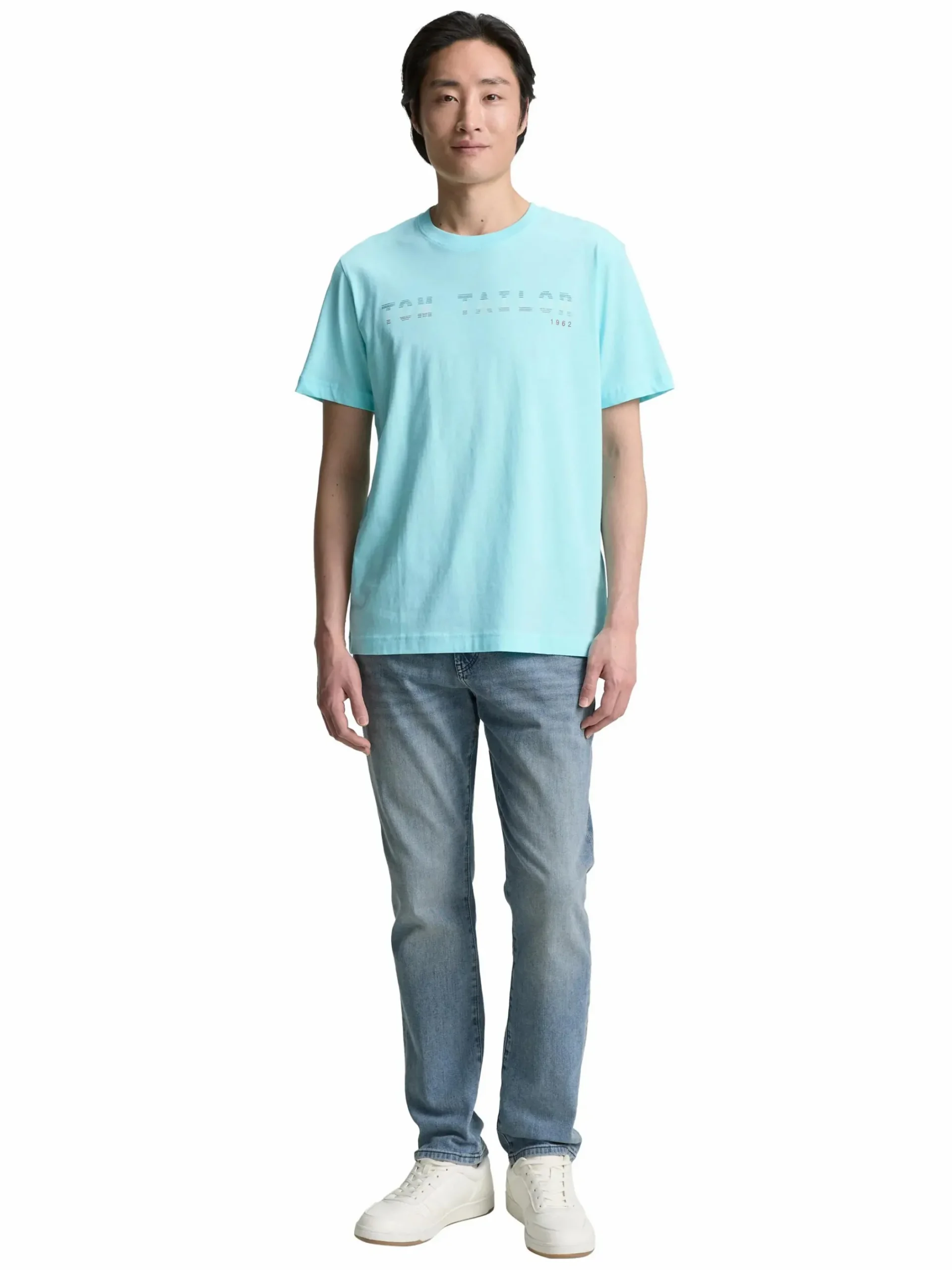 Herren Tom Tailor Herren T-Shirt mit Frontlogoprint