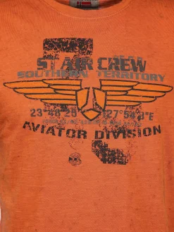 Herren Southern Territory Herren T-Shirt mit Print in Used Optik