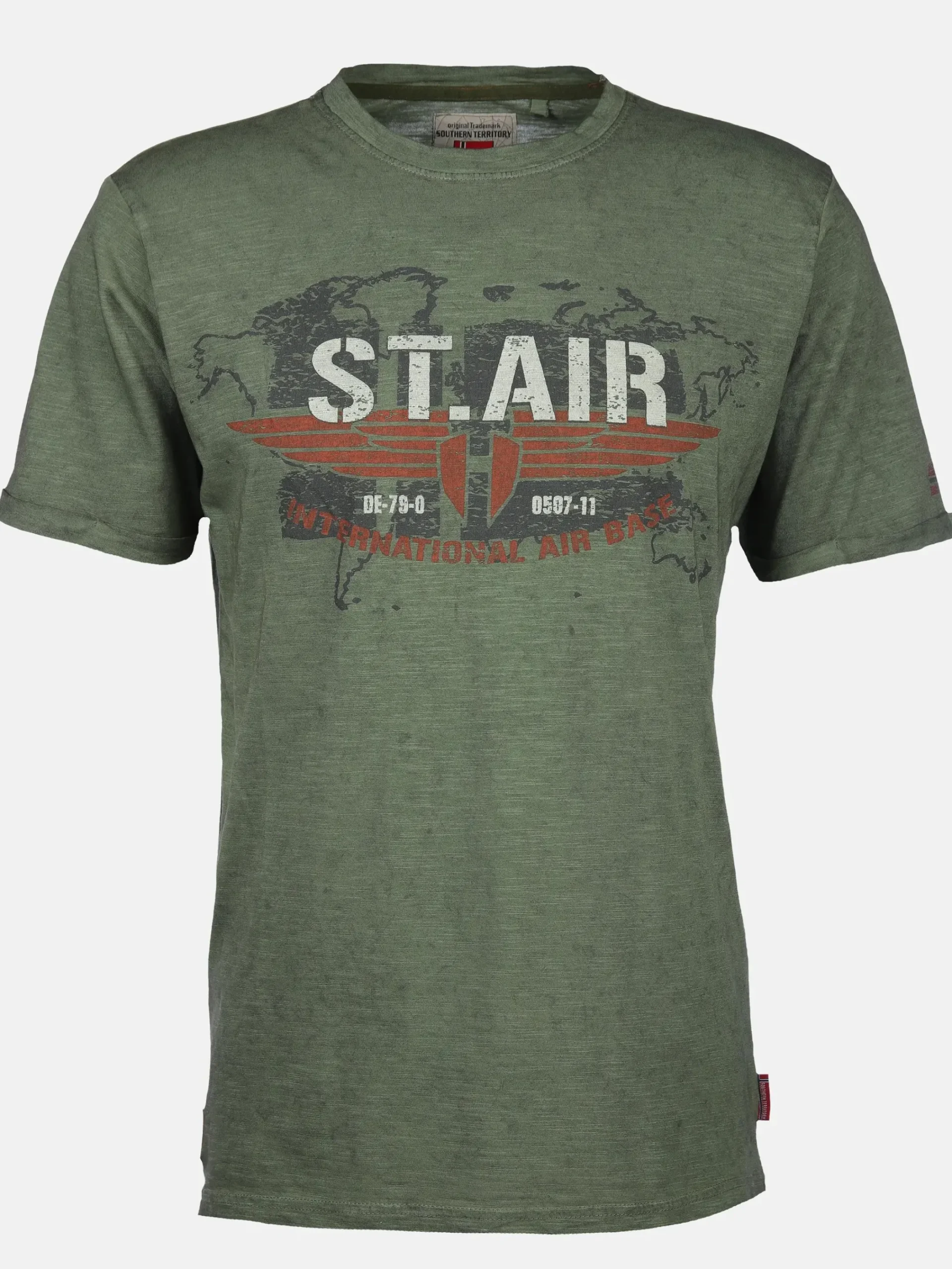 Herren Southern Territory Herren T-Shirt mit Print in Used Optik