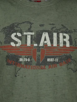 Herren Southern Territory Herren T-Shirt mit Print in Used Optik