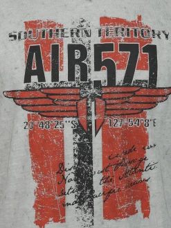 Herren Southern Territory Herren T-Shirt mit Print in Used Optik