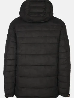 Herren Jim Spencer Herren Velour Steppjacke mit Kapuze