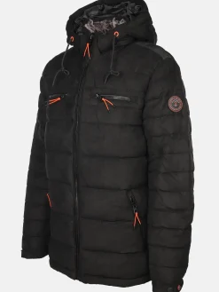 Herren Jim Spencer Herren Velour Steppjacke mit Kapuze