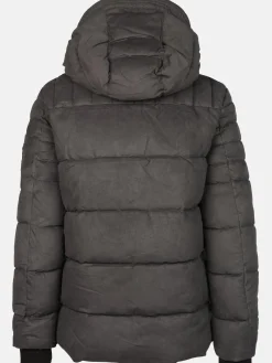 Herren Jim Spencer Herren Velour Steppjacke mit Kapuze