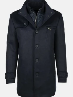 Herren Jim Spencer Herren Wollmantel im 2in1 Look