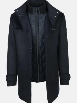 Herren Jim Spencer Herren Wollmantel im 2in1 Look