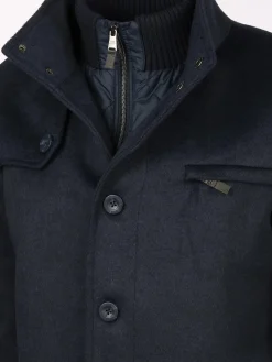 Herren Jim Spencer Herren Wollmantel im 2in1 Look