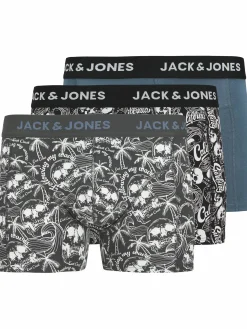 Herren Jack Jones Jack & Jones JACDAMON SKULL Trunks im 3er-Pack
