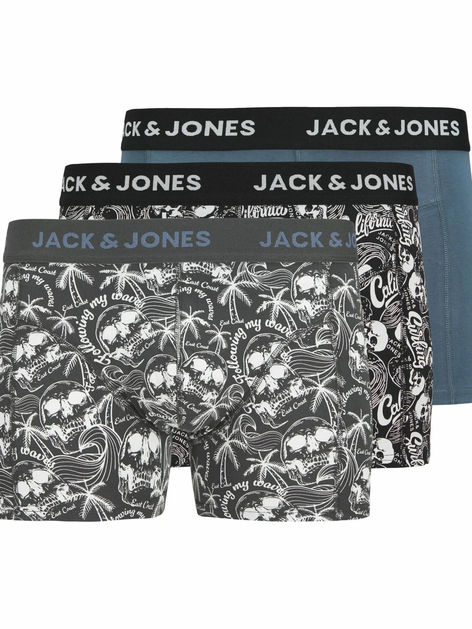 Herren Jack Jones Jack & Jones JACDAMON SKULL Trunks im 3er-Pack