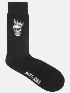Herren Jack Jones Jack & Jones JACHERON SKULL SOCKS Socken mit Motiv