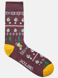 Herren Jack Jones Jack & Jones JACJINGLE SOCKS GIFTB Weihnachtssocken
