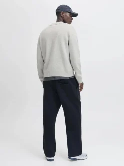 Herren Jack Jones Jack & Jones JCOCOVER KNIT SPLIT N Strickpullover