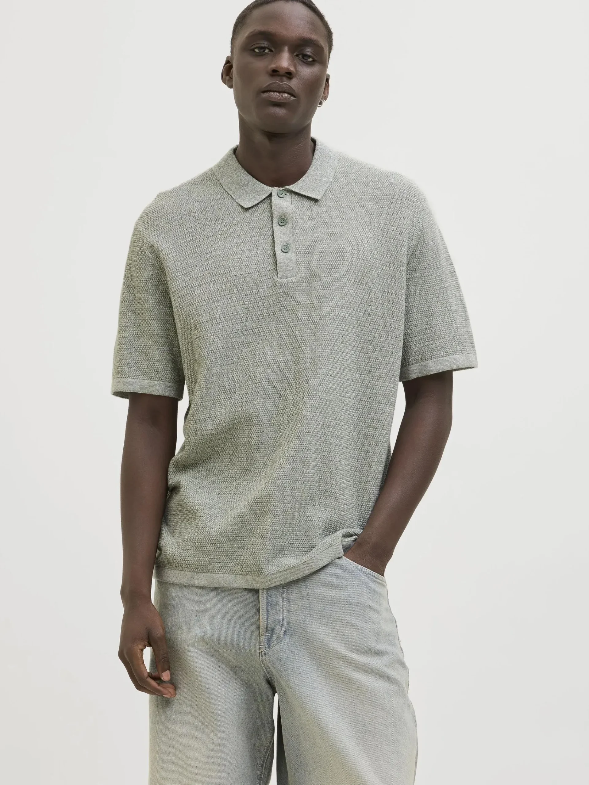 Herren Jack Jones Jack & Jones JJEGEORGE KNIT POLO S Strickpolo