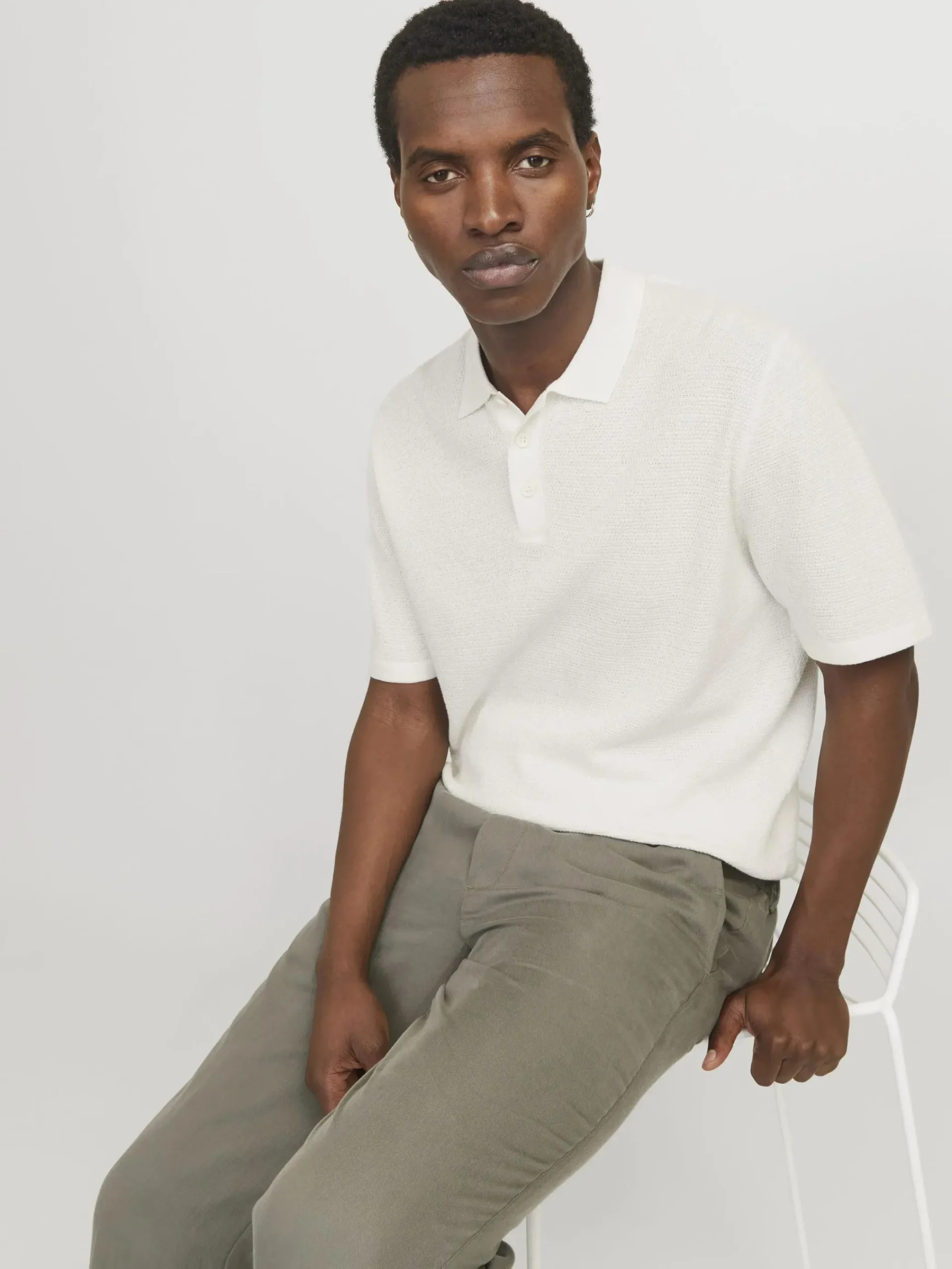 Herren Jack Jones Jack & Jones JJEGEORGE KNIT POLO S Strickpolo