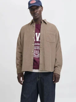 Herren Jack Jones Jack & Jones JORINWOOD OVERSIZED C Cordhemd