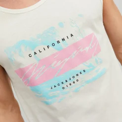 Herren Jack Jones Jack & Jones JORTULUM SKETCH TANK Tanktop