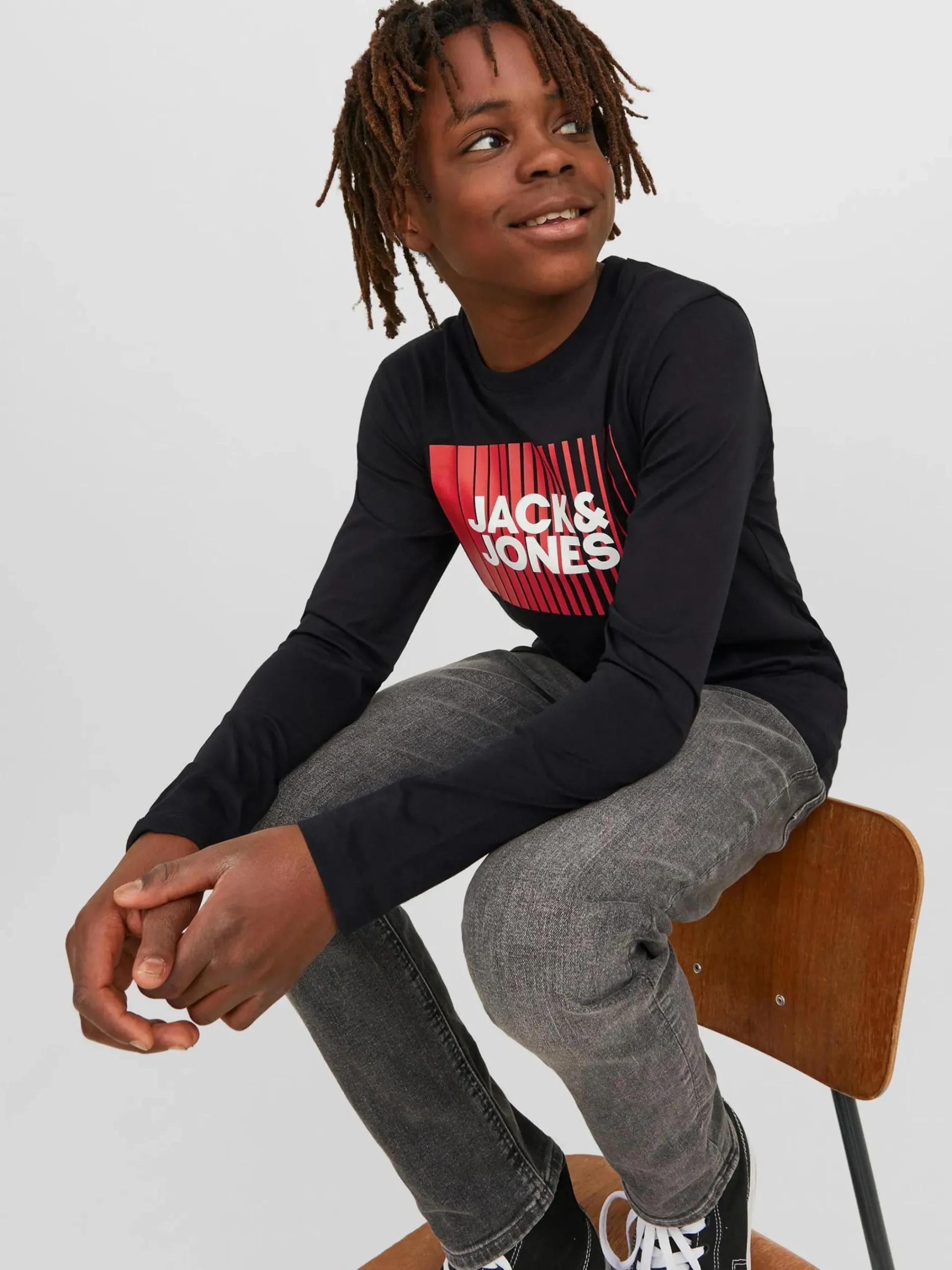 Kinder Jack&Jones Junior JJECORP LOGO TEE PLAY Langarmshirt