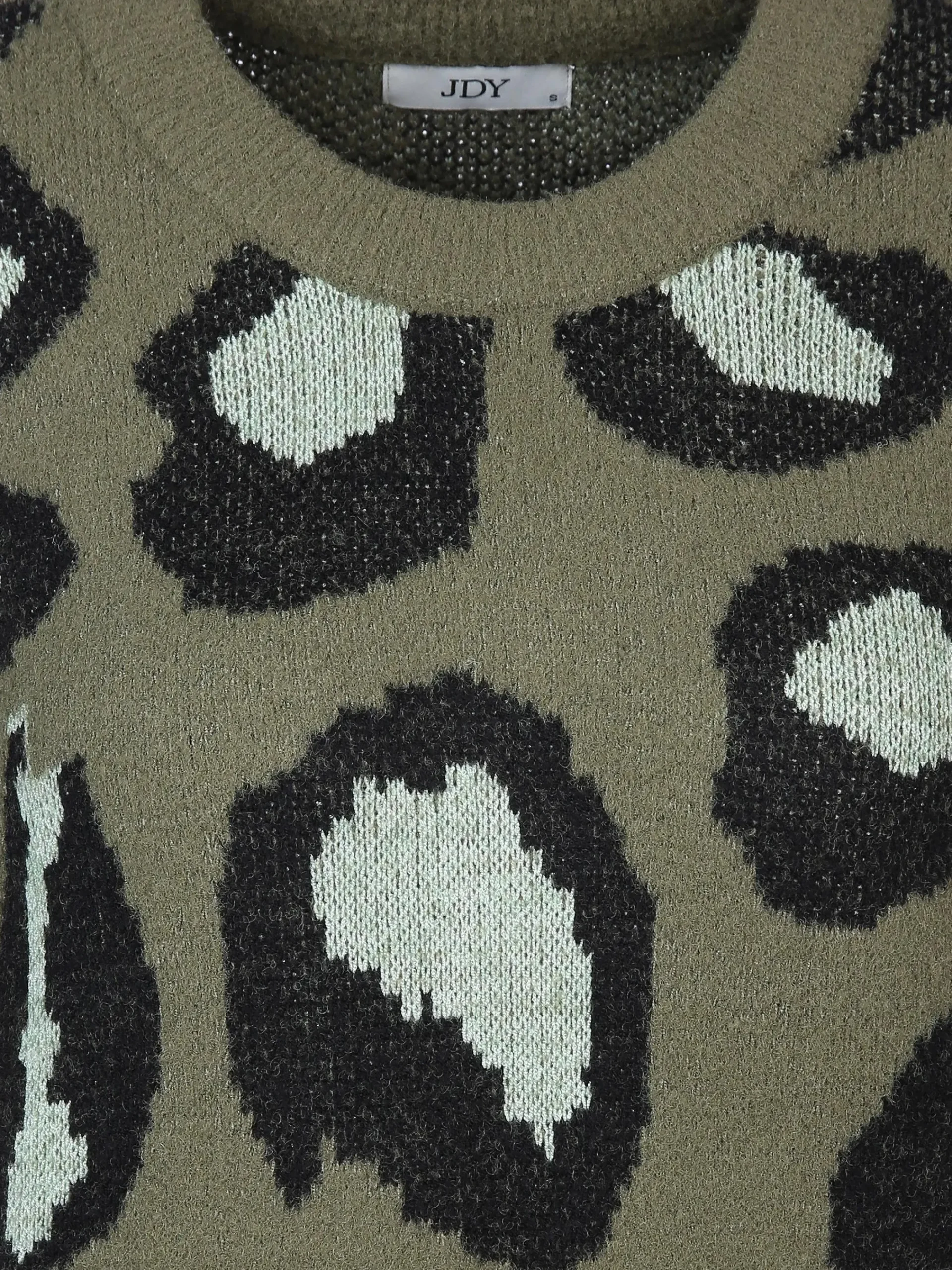 Damen Jacqueline Jacquline JDYLORRAINE ANIMAL L/ Pullover mit abstraktem Leoprint