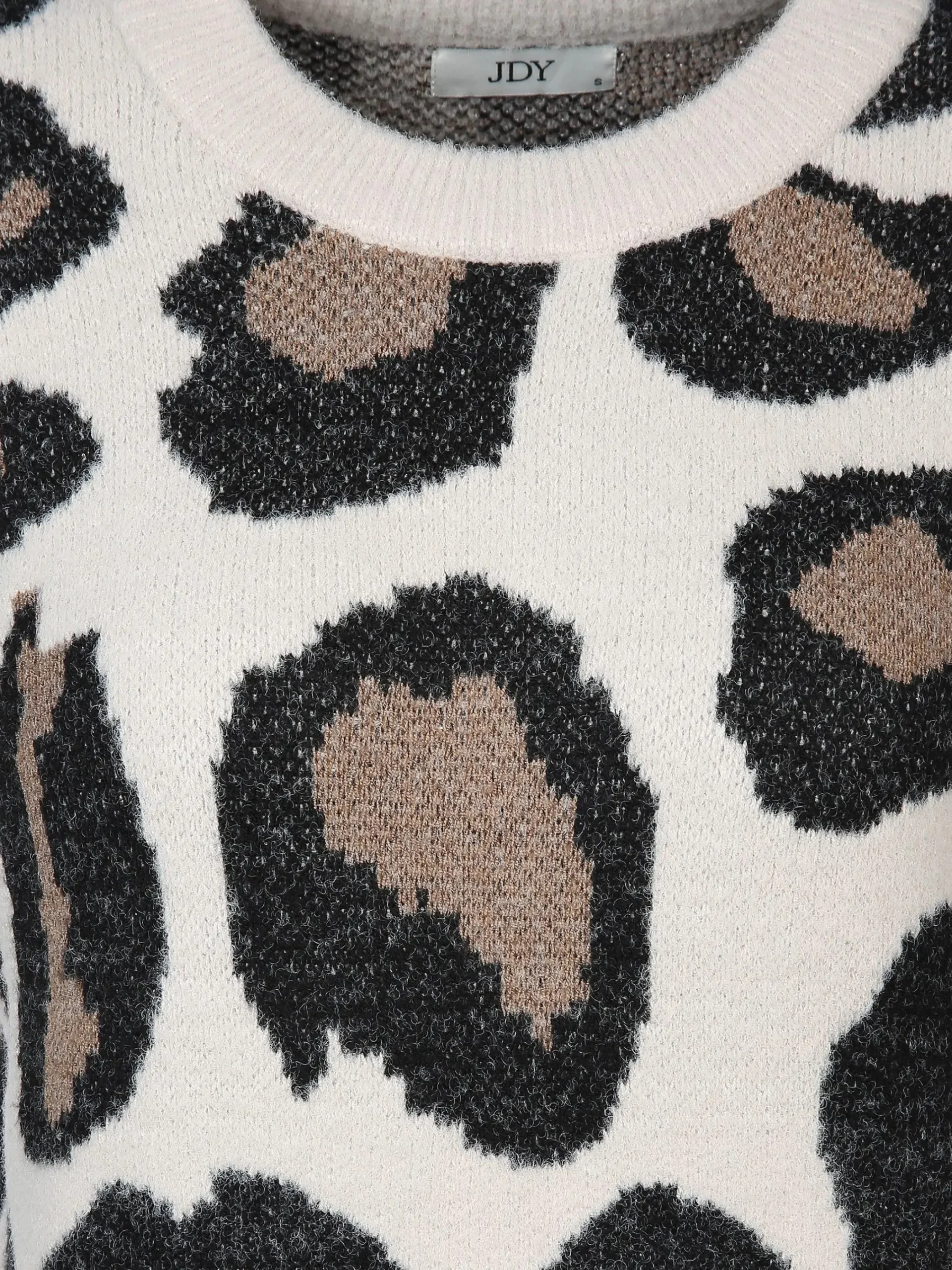 Damen Jacqueline Jacquline JDYLORRAINE ANIMAL L/ Pullover mit abstraktem Leoprint