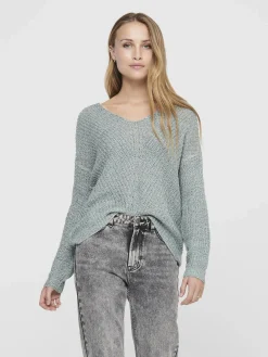 Damen Jacqueline Jacquline JDYNEW MEGAN L/S PULLOV Strickpullover mit V-Ausschnitt