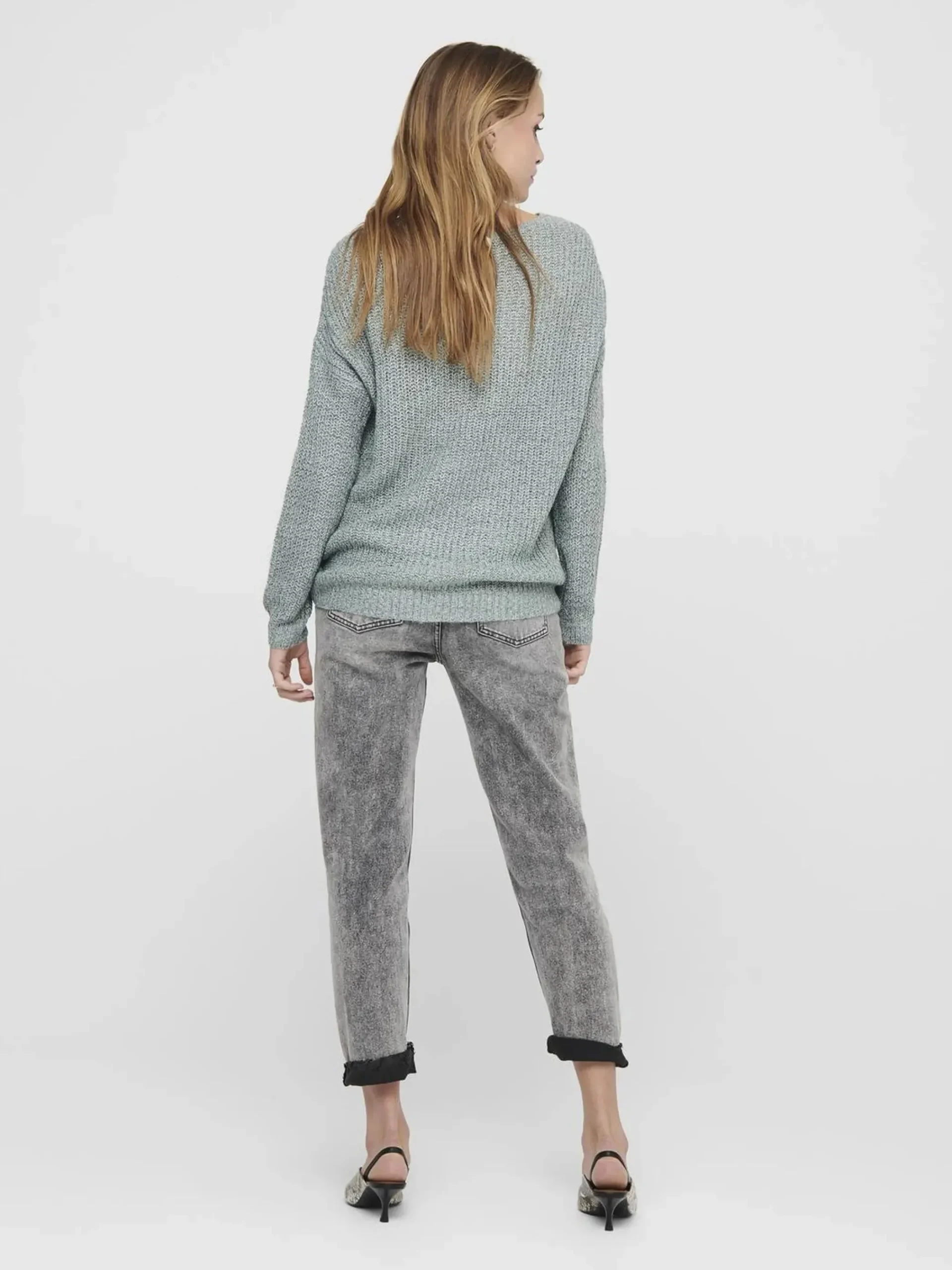 Damen Jacqueline Jacquline JDYNEW MEGAN L/S PULLOV Strickpullover mit V-Ausschnitt