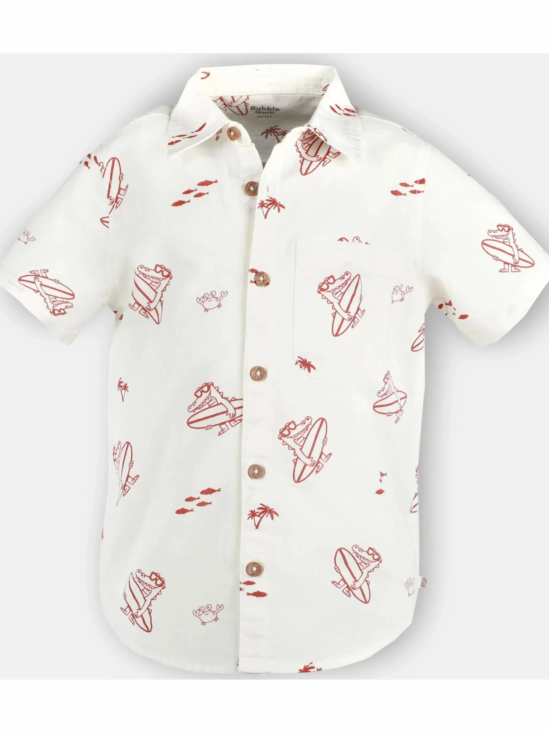 Kinder Bubble Gum Jungen Hemd mit Dinoprint