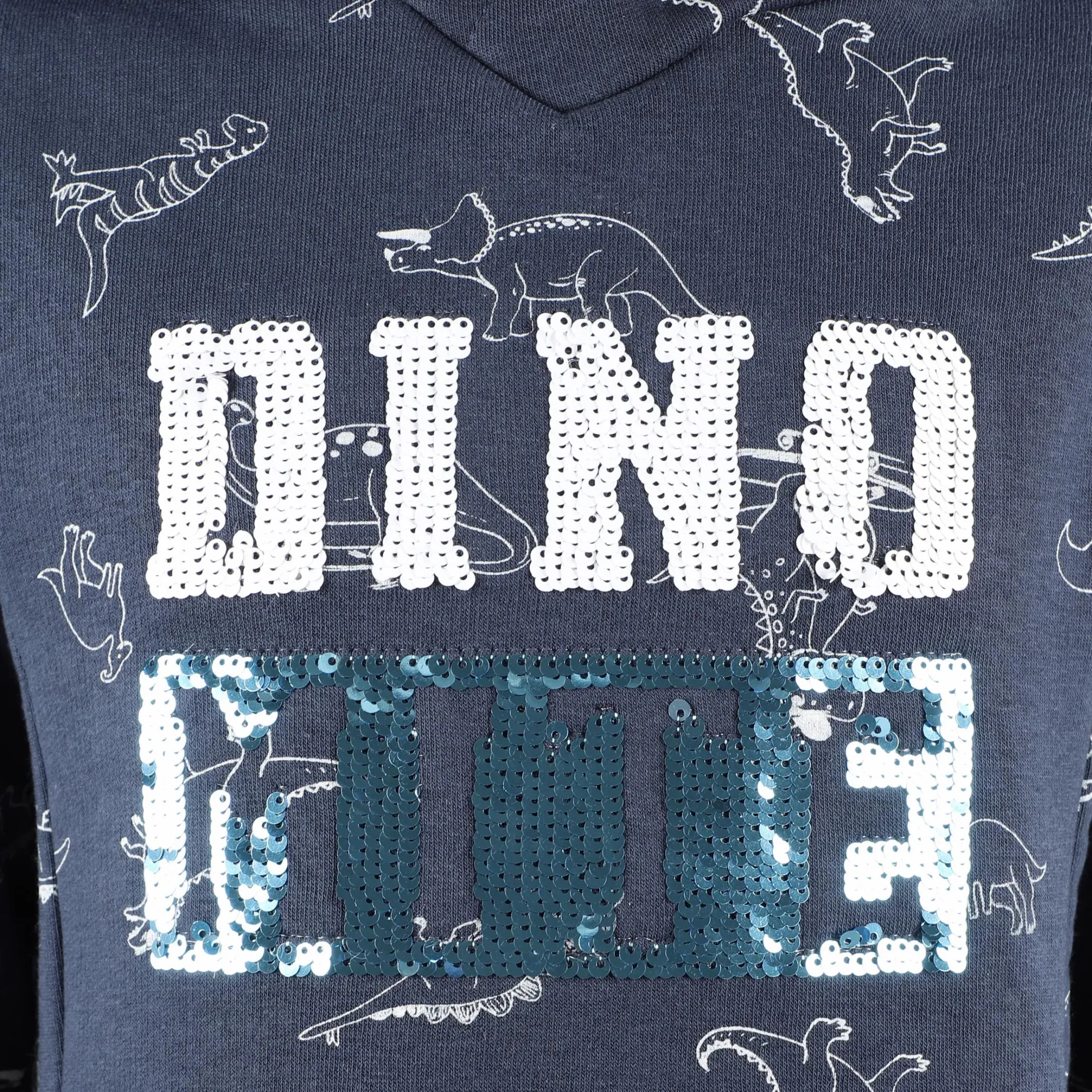 Kinder Stop + Go Jungen Hoodie mit Paillettenprint und Dinodruck