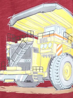 Kinder One Way Jungen Langarmshirt mit Bagger-Print