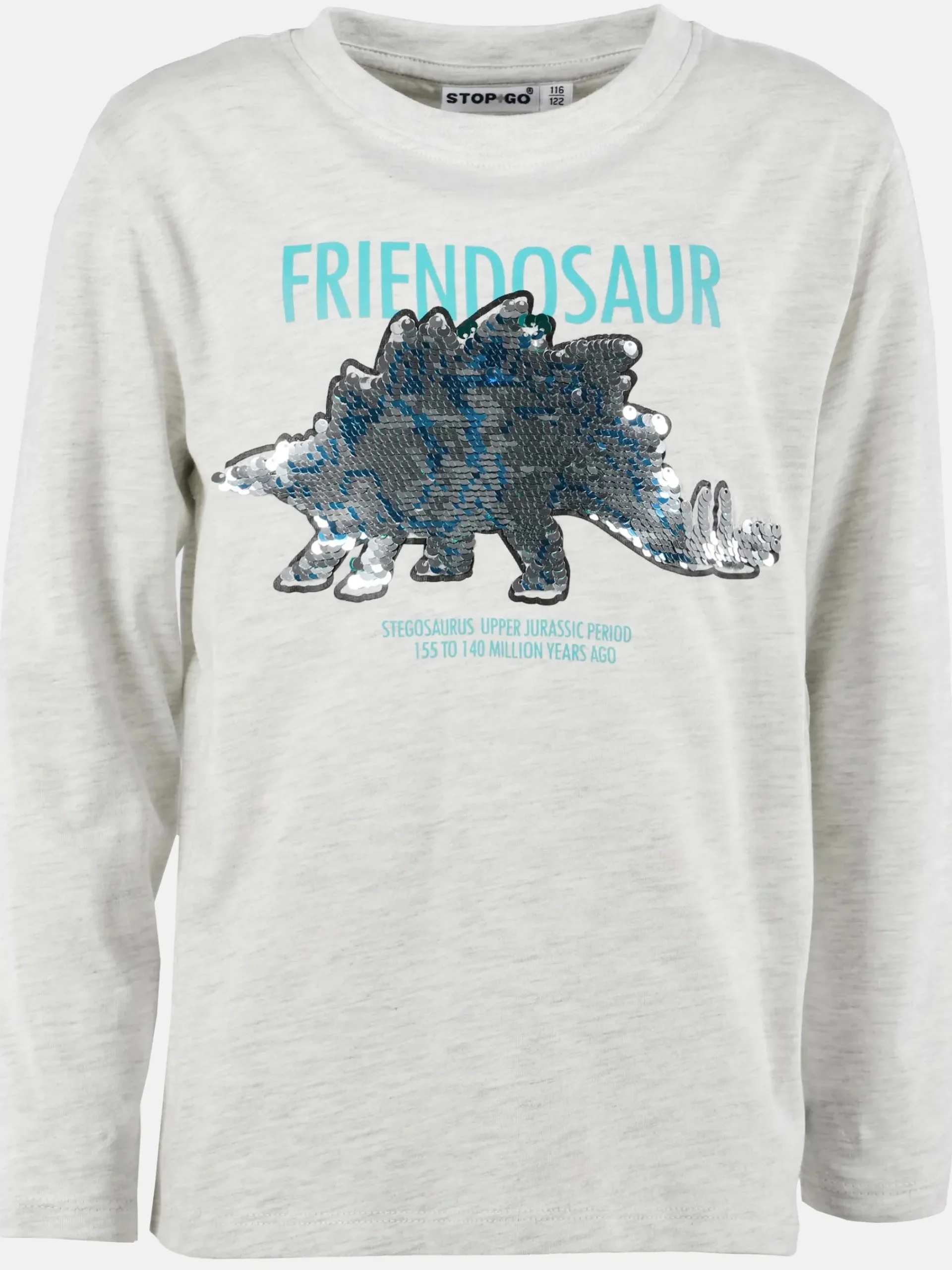 Kinder Stop + Go Jungen Langarmshirt mit Paillettenmotiv und Print