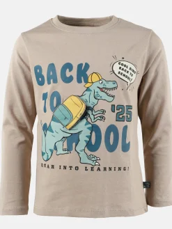 Kinder One Way Jungen Longsleeve mit Dinomotiv