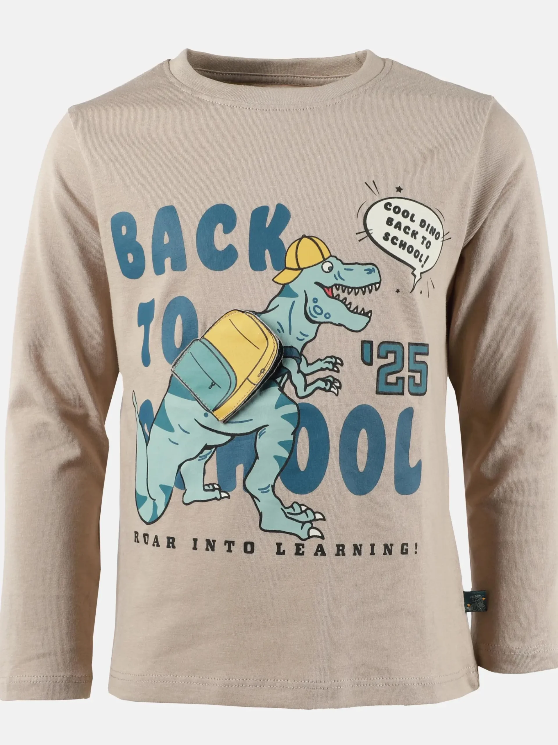 Kinder One Way Jungen Longsleeve mit Dinomotiv